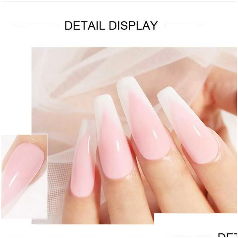 Nail Art Kits Gel Set 6W Led Lamp Fl Manicure Quick Extension Kit Building Polygels For Nails Tool Kitnail Drop Delivery Dhg2I