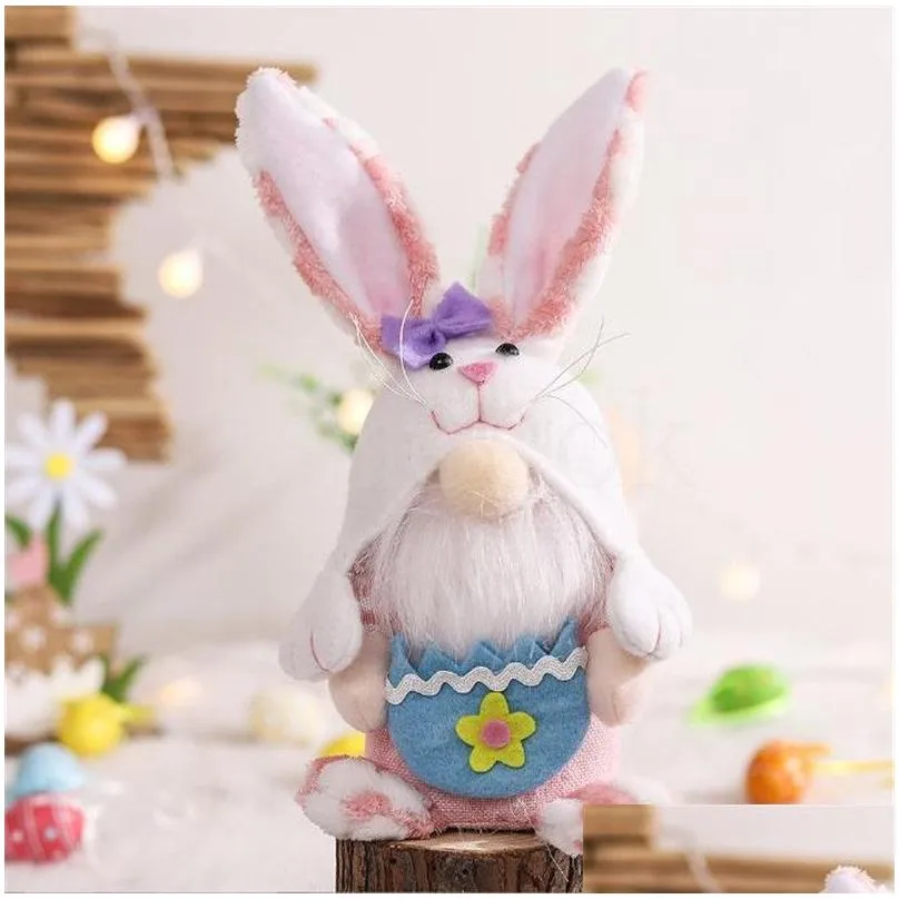 party favor easter spring crafts gifts holiday rabbit gonk gnomos small bunny ear easter gnomes decor df008