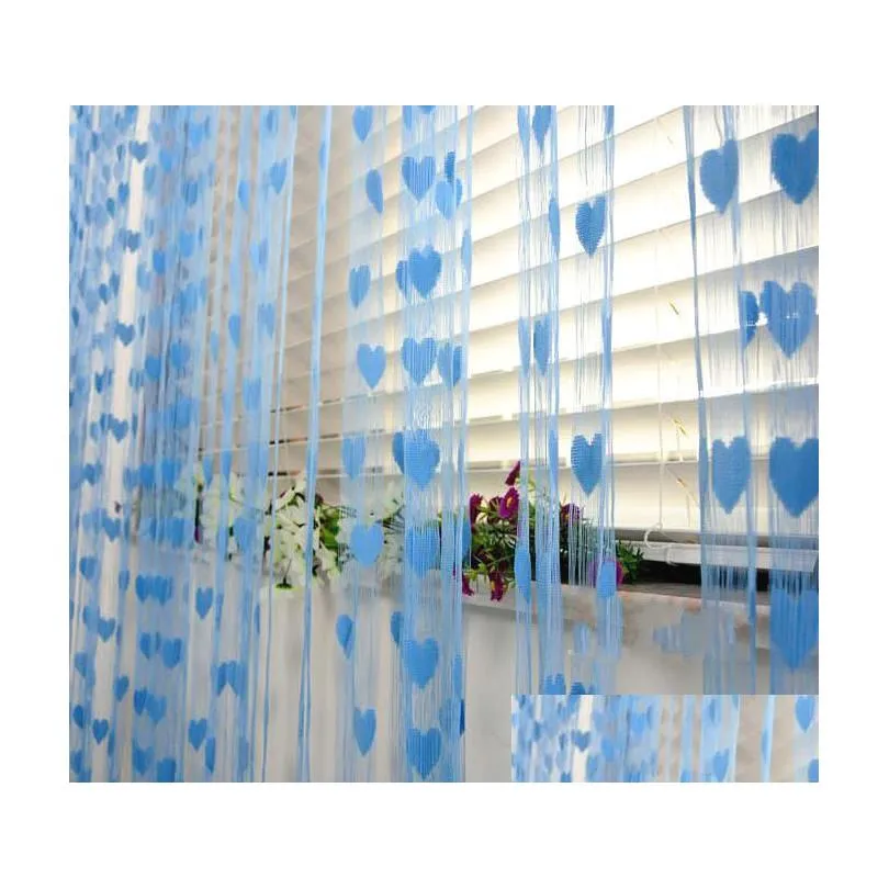 Curtain Wedding Backdrop Love Heart Tassel Sns Room Dividers Door Party Decoration Props Colorf Drop Delivery Home Garden Home Textile Dhloy