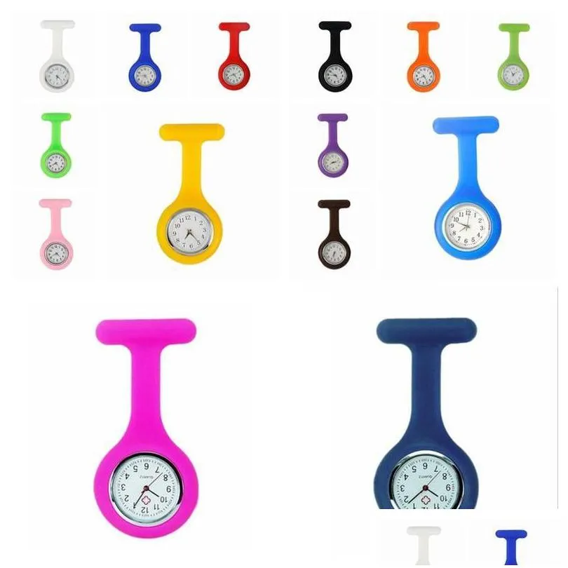 Party Favor 120Pcs Promotion Christmas Gifts Colorf Nurse Brooch Fob Tunic Pocket Watch Sile Er Watches Party Favor Aa Drop Delivery H Dhnb6