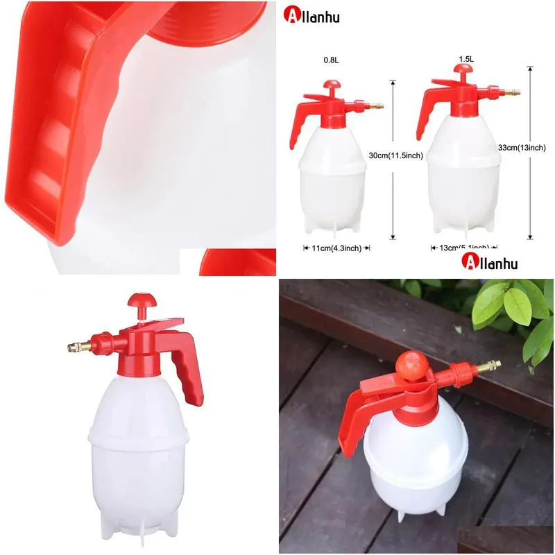 Watering Equipments New 800/1500Ml Garden Sprayer Pressure Water Spray Bottle Plant Sprayers Manual Flower Washer Watering Drop Delive Dhonu