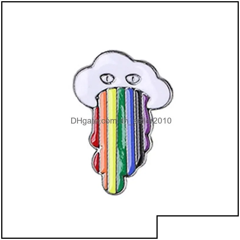 Pins Brooches Rainbow Lgbt Brooch Cartoon Heart Flag Sheep Enamel Pins Lesbians Gays Pride Badge Lover Clothes Lapel Pin Gift 1407 D