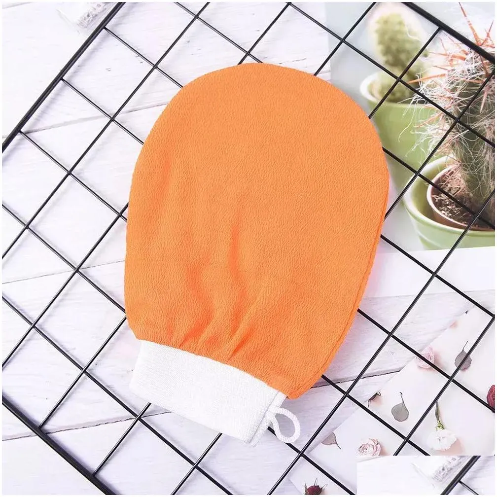 Bath Brushes, Sponges & Scrubbers Exfoliating Gloves Scrub Mitt Bath Brushes Exfoliation Mitts Facial Mas Exfoliator Cleaning For All Dhvmk