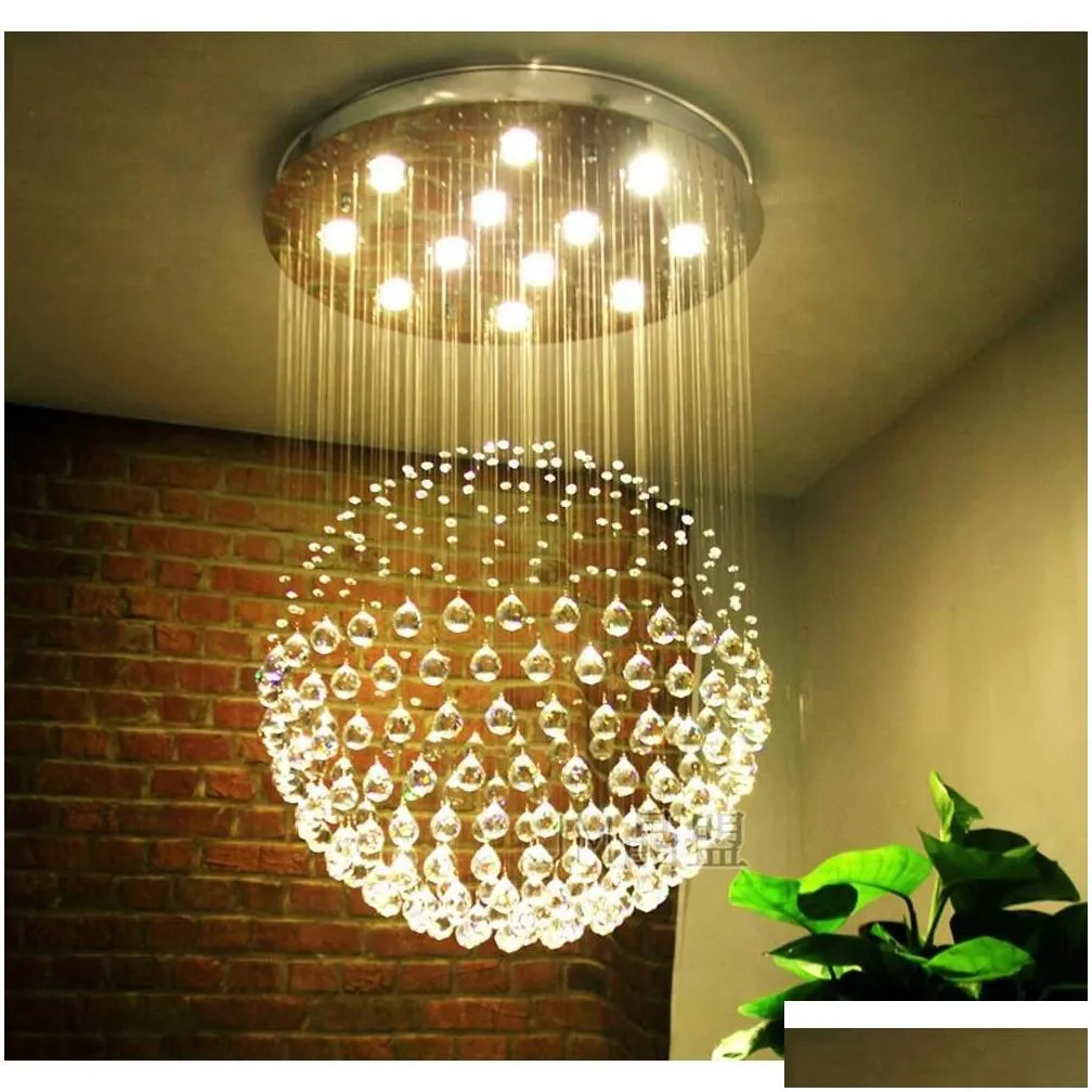 New Hanging Clear Crystal Ball Sphere Prism Pendant Spacer Beads For Home Wedding Party Light Lamp sqcRDH dhseller2010