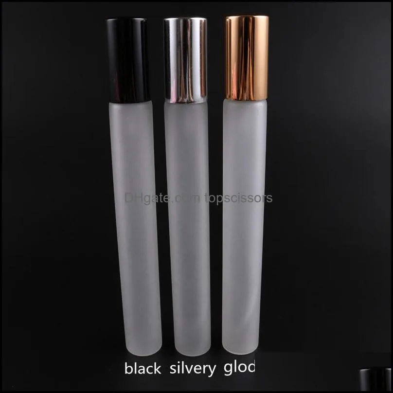 Perfume Bottle 20Ml Frosted Glass Spray Bottle Empty Per Atomizer Slivery Glod Vials Cosmetic Container Hha505 Drop Delivery Health Be Dhalt