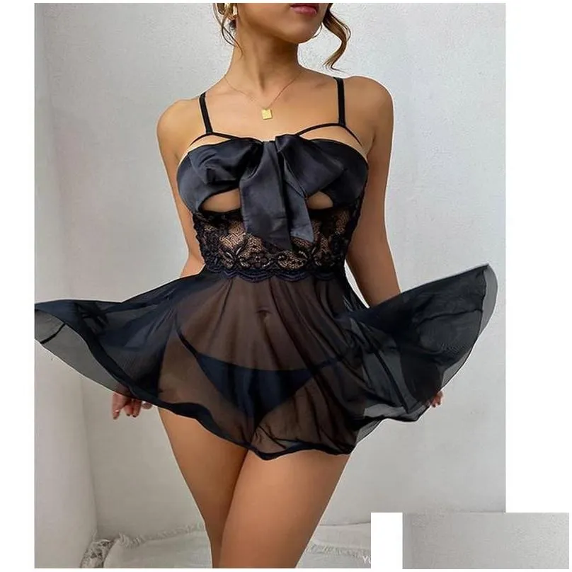 Basic & Casual Dresses Casual Dresses Womens Y Lingerie Sets Erotic Costumes Women Cosplay Fun Intimates Underwear Porno 2Casual Drop Dhy9I