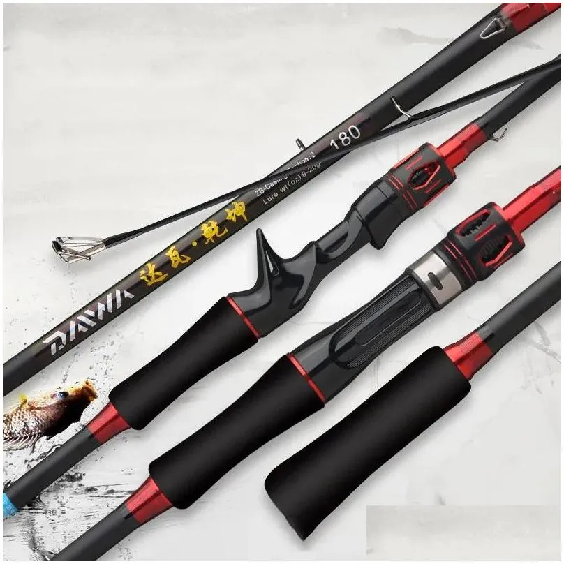 165m 18m spinning casting fishing rod carbon and glass lure wt820g 2 sections rods tackle 240108 240127