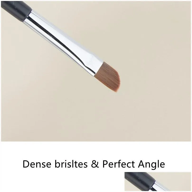 angled cream eyeshadow makeup brush 27 - synthetic dense hair shading concealer blending beauty cosmetics brush tool