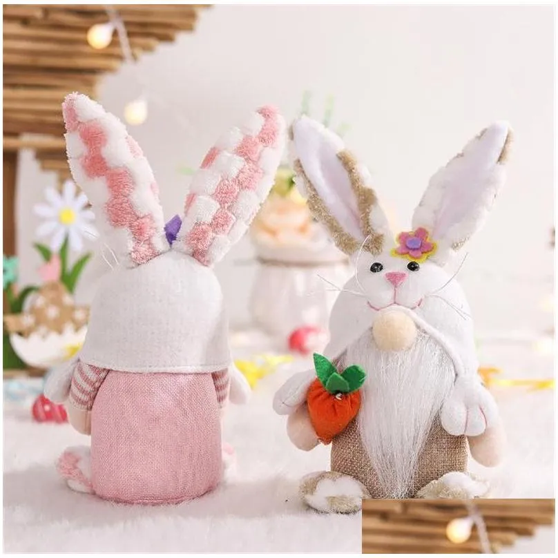 party favor easter spring crafts gifts holiday rabbit gonk gnomos small bunny ear easter gnomes decor df008