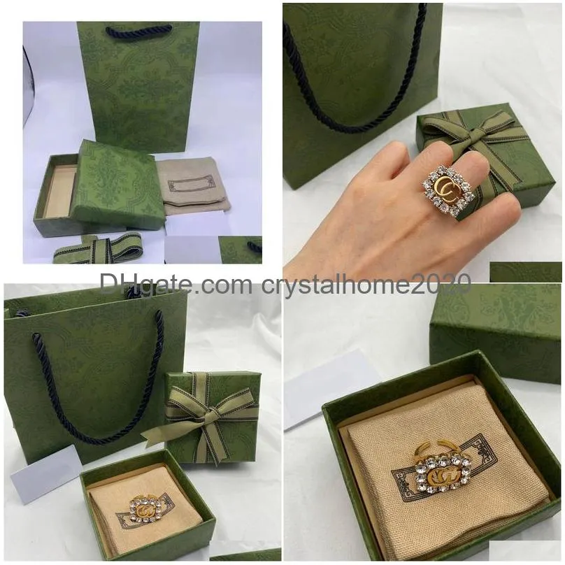 Band Rings Designer Ring Water Diamond Jewelry Gemstone Gift Drop Delivery Jewelry Ring Dhkzv