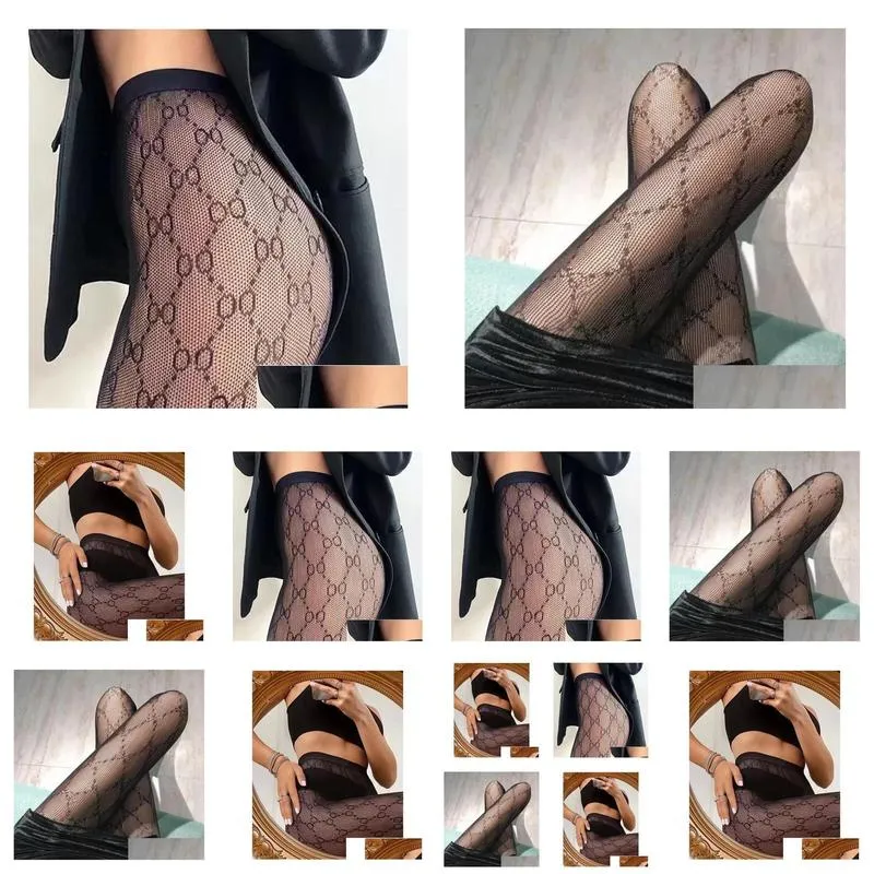 Other Home Textile Textile Designer Socks Women Y Letter Stockings Fashion Luxury Summer Breathable Leg Tights Lace Stocking Dancing D Dhwsu