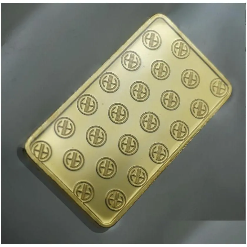 Other Arts And Crafts 1 Oz Swizerland Argorheraeus Gold Bar High Quality Blion With Separate Serial Number Selling Business Gift Coll Dhdpt