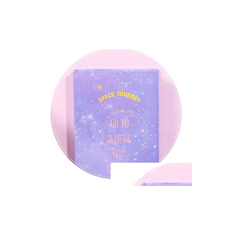 Party Favor Space Cherry Blossoms Sticky Notes Galaxy Planet Notebook Little Book Sticker Set With Box Tearable Note Students Prize Sc Dhdl5