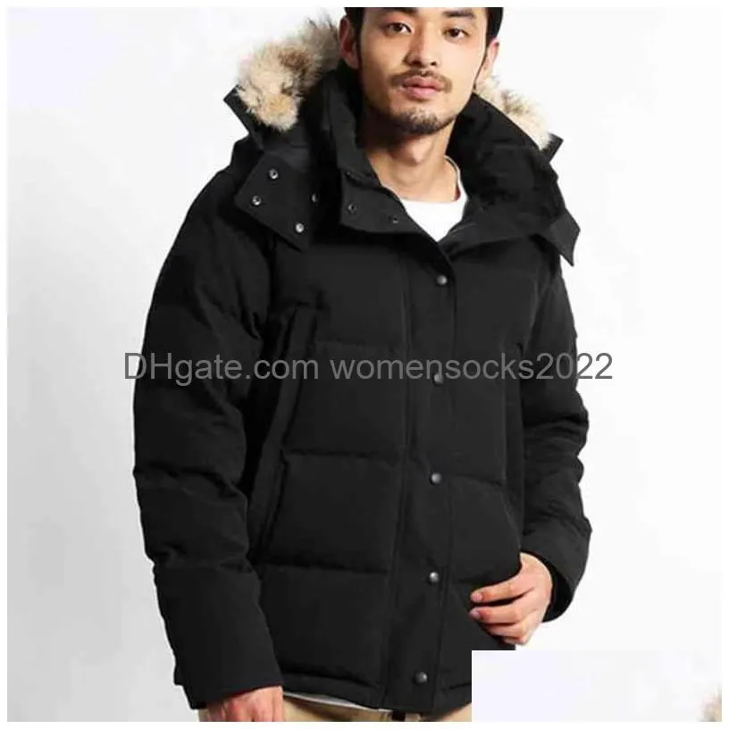 Men`S Jackets 2023 Mens Jackets Winter Cotton Womens Parka Coats Fashion Outdoor Windbreakers Couples Thickened Warm Custom Designer C Dhx0E