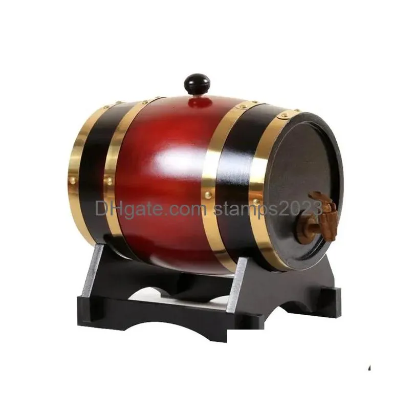 Bar Tools 3L1.5L Oak Wine Barrel Storage Keg Brewage For Liquor El 231228 Drop Delivery Home Garden Kitchen, Dining Bar Barware Dhiun