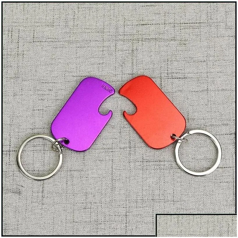 Dog Tag Id Card Aluminum Alloy Tag Opener Military Pet Doggy Id Tags Portable Small Beer Bottle Openers Drop Delivery Home Garden Sup