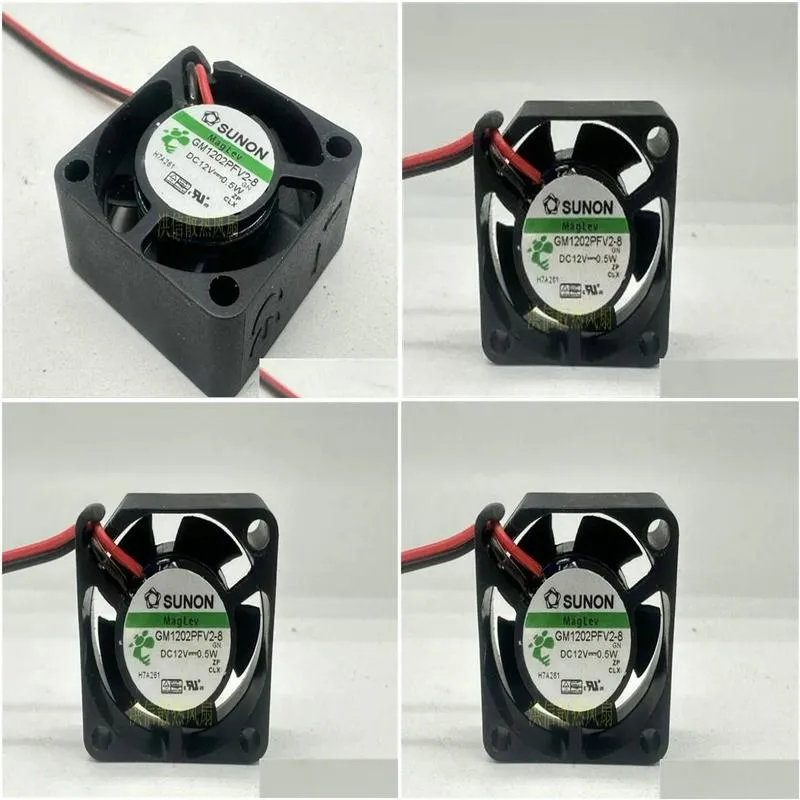 gm1202pfv2-8 12v 0.5w original 25*25*10mm two wire cooling fan 2510