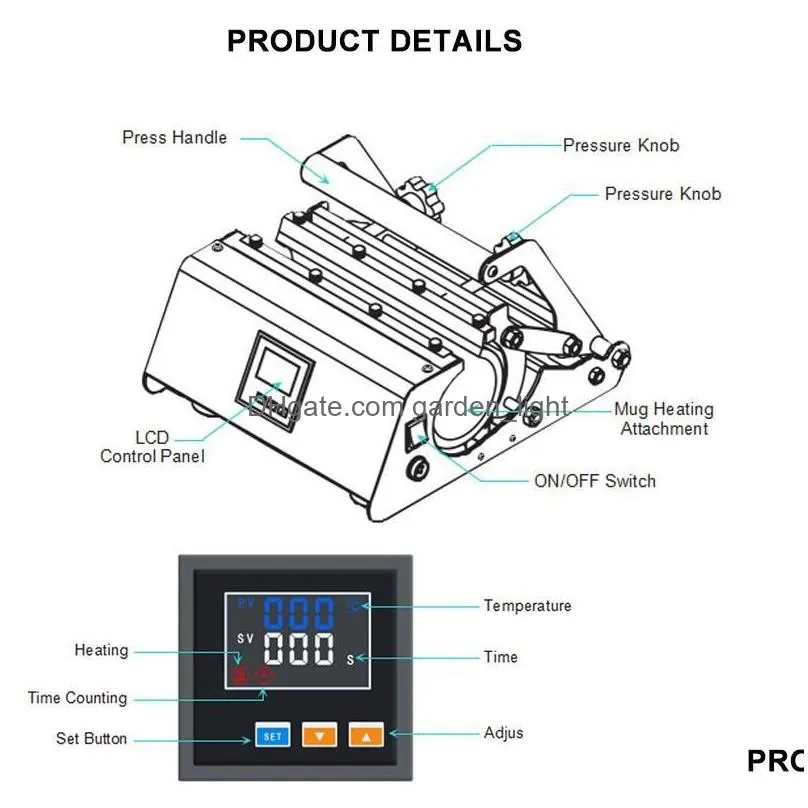 heat press machine for sublimation tumbler multifunctional easy diy 12oz 20oz 30oz straight cup mug tumbler