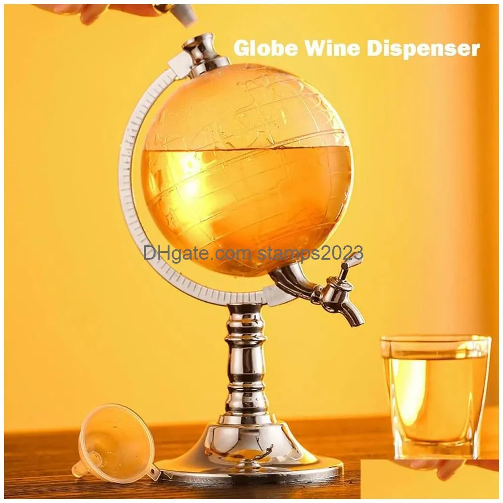 Wine Glasses High Borosilicate Glass Earth Decanter Set Whiskey Red Wine Container Creative Craft Decoration Grade Gift 231228 Drop De Dhdqq