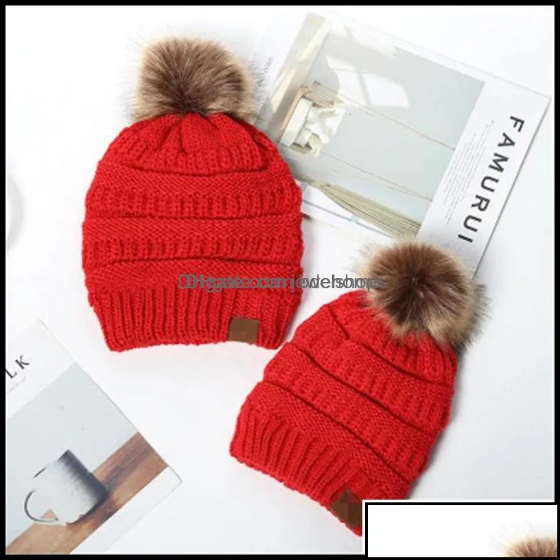 Beanie/Skull Caps Beanie/Skl Caps Hats Scarves Gloves Fashion Accessories Kids Adts Thick Warm Winter Hat For Women Soft Stretch Knitt Ot0Ux