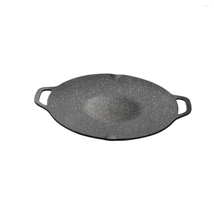 pans korean bbq pan nonstick for camping and outdoor round griddle