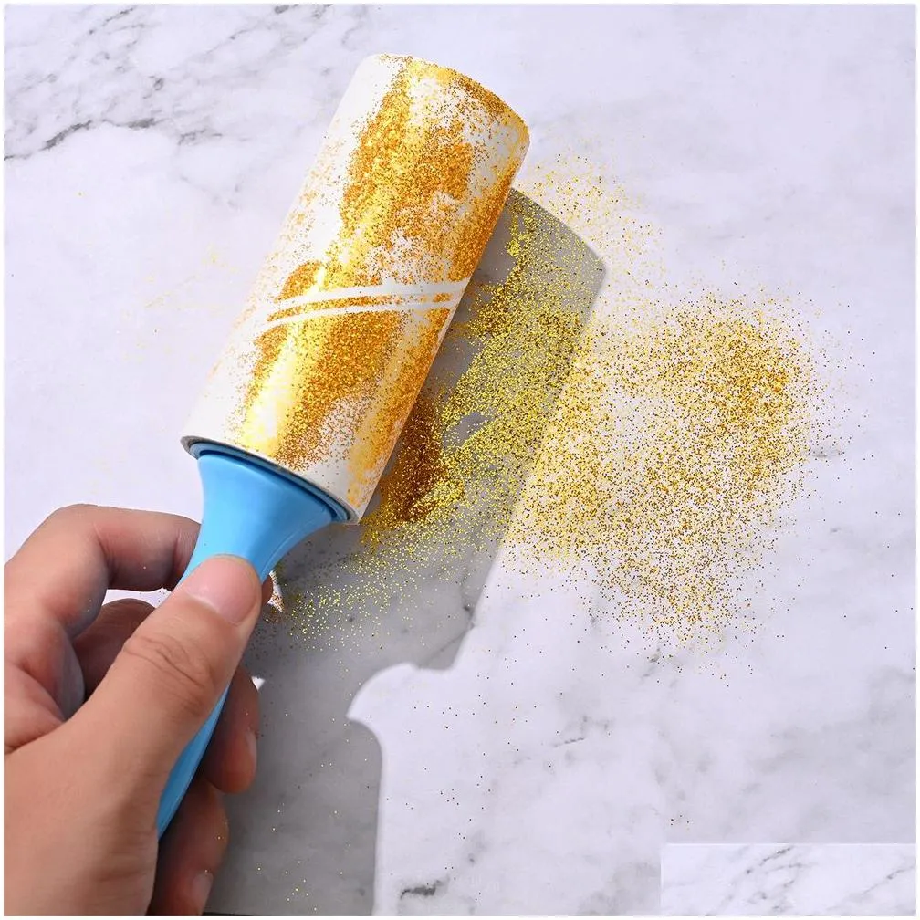 Lint Rollers & Brushes 100Pcs/Lot Household Sticky Lint Roller Brush Clothes And Pet Removal Replacement Rolling Paper Peel-Off Drop D Dhqku