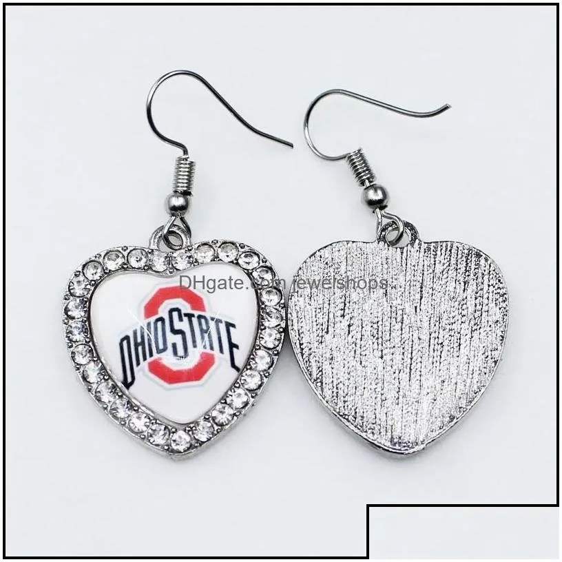 Charms Us Ncaa Football University Team Ohio State Buckeyes Dangle Charm Diy Necklace Earrings Bracelet Bangles Buttons Sp Jewelshops Dhwfb