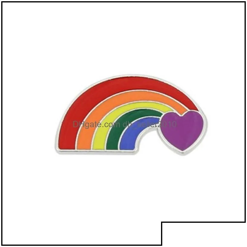 Pins Brooches Rainbow Lgbt Brooch Cartoon Heart Flag Sheep Enamel Pins Lesbians Gays Pride Badge Lover Clothes Lapel Pin Gift 1407 D