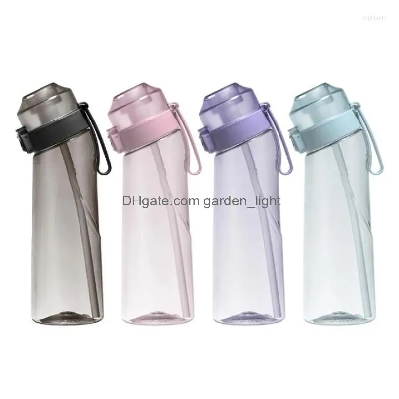 water bottles 650ml scent active flavoring cup air taste buds flavored bottle up sports 0428