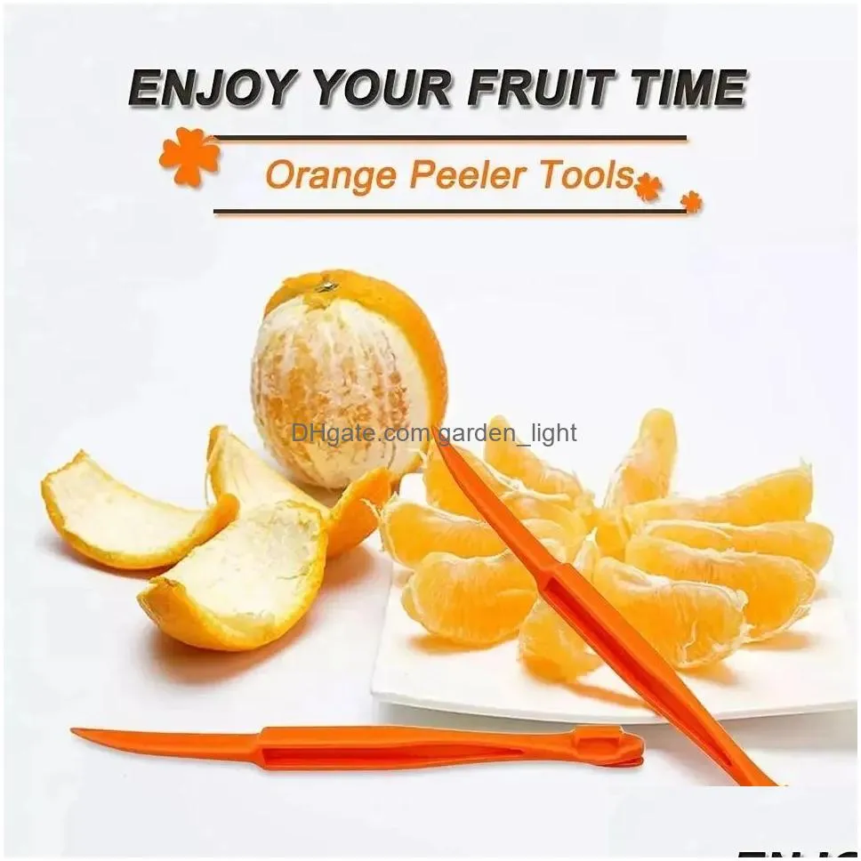 fruit vegetable tools easy open orange peeler tools plastic lemon citrus peel cutter vegetable slicer fruit kitchen gadgets fy4072 