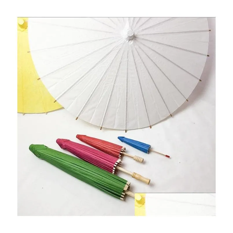 Umbrellas Umbrella Diy Handmade Coloring Props Small Decoration Iti Childrens Blank Oil Paper By Express Wholesale Drop Delivery Home Dh6Lw