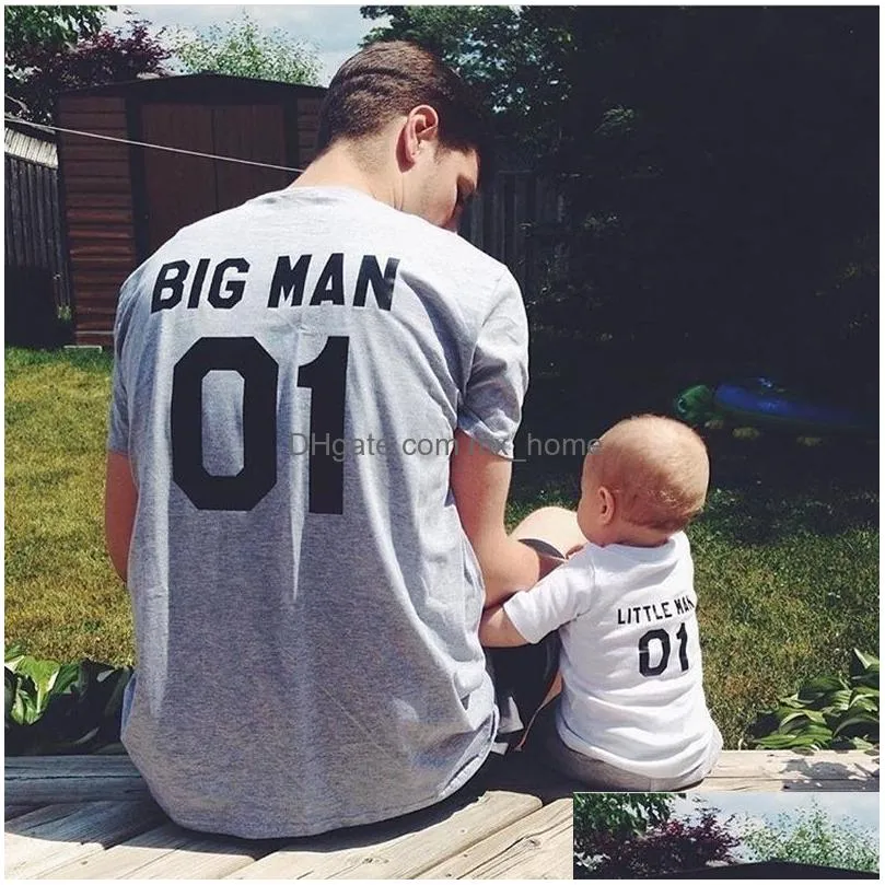 family matching outfits family matching clothes fashion big little man tshirt daddy and me outfits father son dad baby boy kids summer clothing brothers