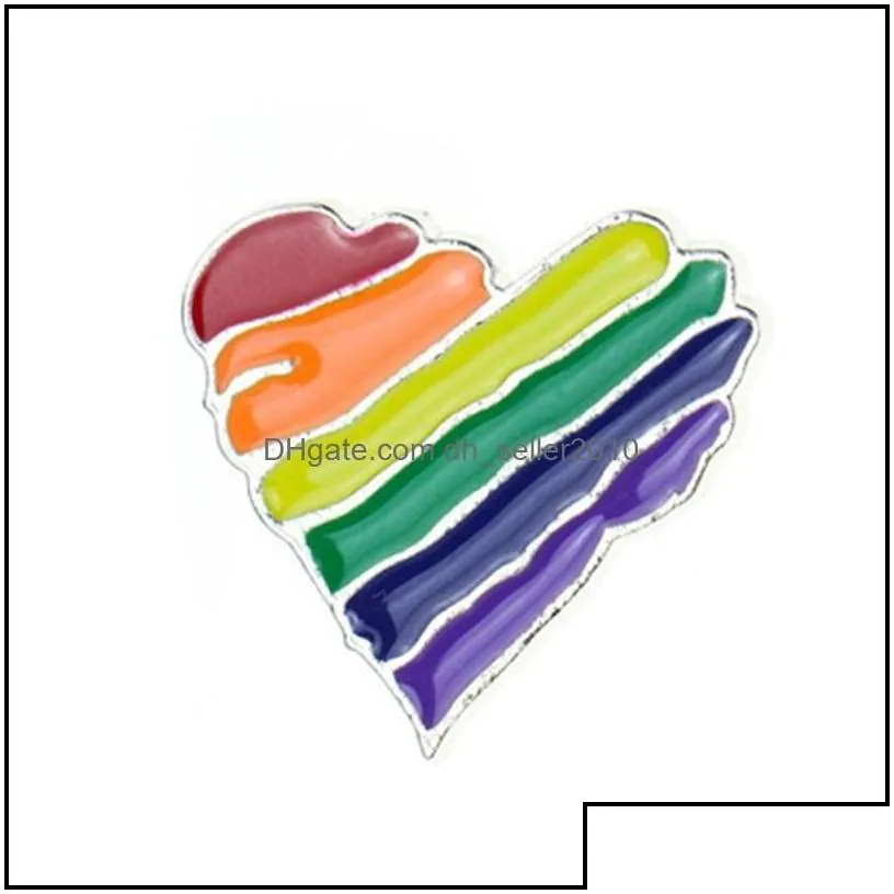 Pins Brooches Rainbow Lgbt Brooch Cartoon Heart Flag Sheep Enamel Pins Lesbians Gays Pride Badge Lover Clothes Lapel Pin Gift 1407 D