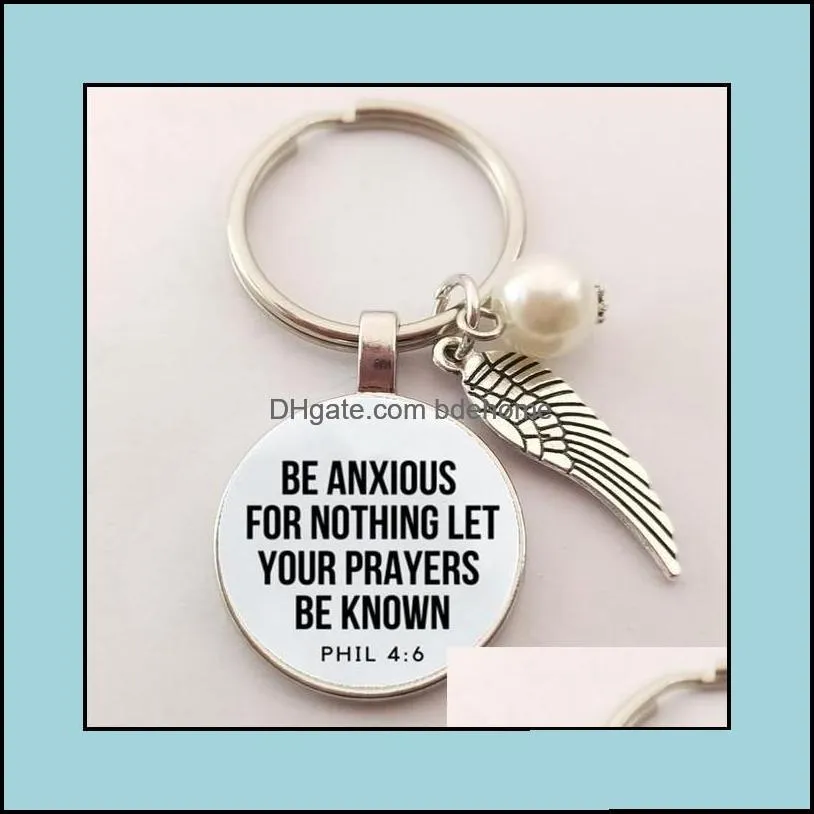 Keychains & Lanyards Keychains Bible Verse Key Chains Faith Keychain Scripture Quote Christian Jewelry For Friend Women Men Inspirati Ottel