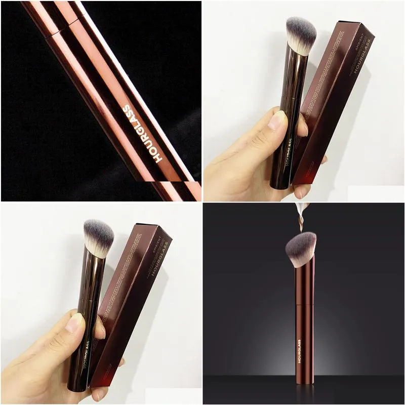 Makeup Brushes Hourglass Ambient Soft Glow Foundation Makeup Brush - Slanted Hair Liquid Cream Contour Cosmetics Beauty Drop Delivery Dhzgm