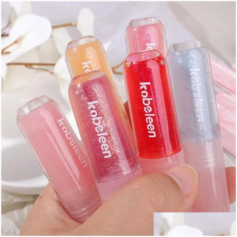 lip gloss 6 colors transparent water light shiny waterproof glossy long lasting natural jelly oil women lips makeup cosmetic