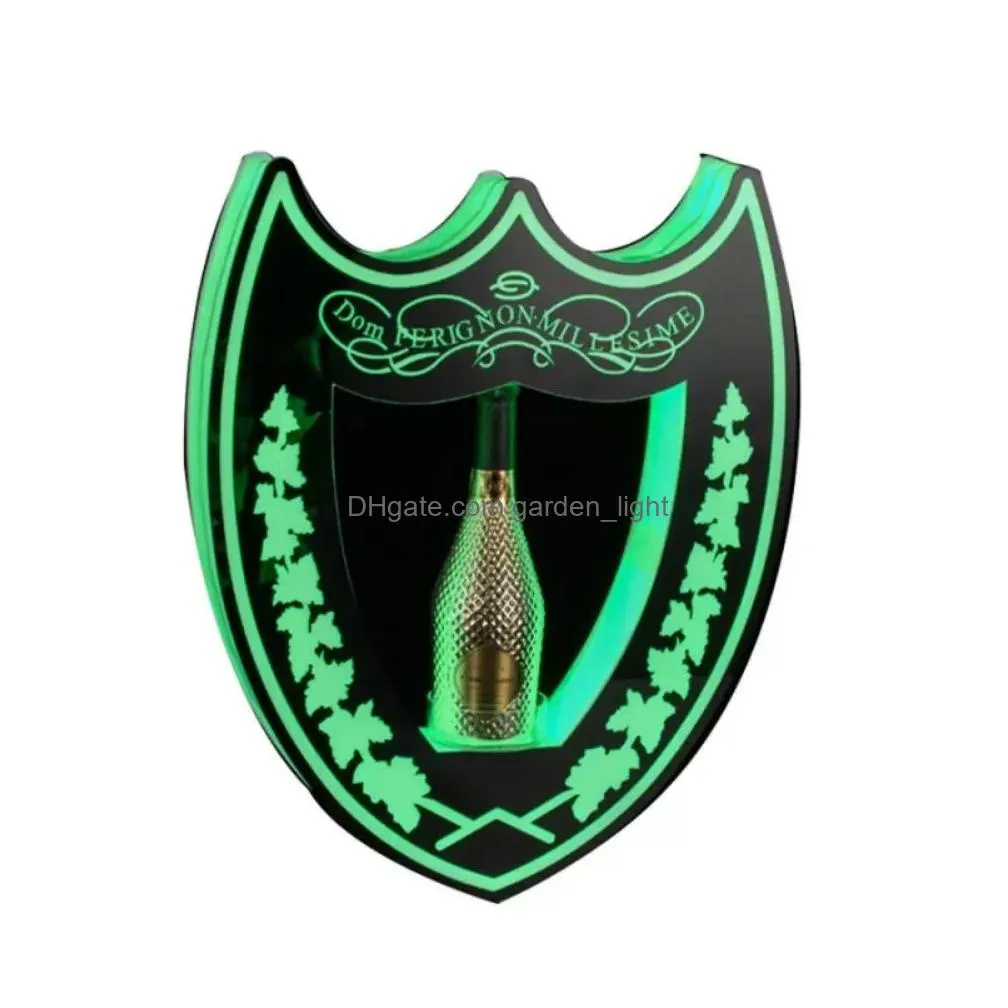  led rechargeable dom perignon bottle presenter champagne glorifier display cocktail wine whisky display case icecream maker for