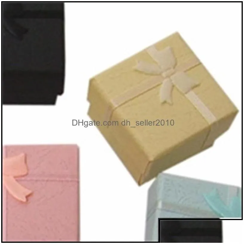 Jewelry Boxes 24Pcs Jewelry Gift Box For Ring Size 4Cm 1.6 X X3Cm 1.2 Mix Color 506 Q2 Drop Delivery 2021 Packaging Display Dhseller