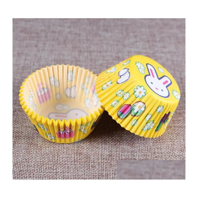 Cupcake Paper Cake Cup Cupcake Liners Baking Muffin Case Cartoon Rainbow Wrapper Wraps Birthday Party Decoration Bakeware Tool 100Pcs/ Dh7Qx