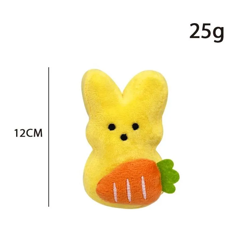 rabbit plush peeps cute bunny carrot doll toy stuffed animal keychain kawaii easters toys room sofa desktop decoration stuffed animal toys kids