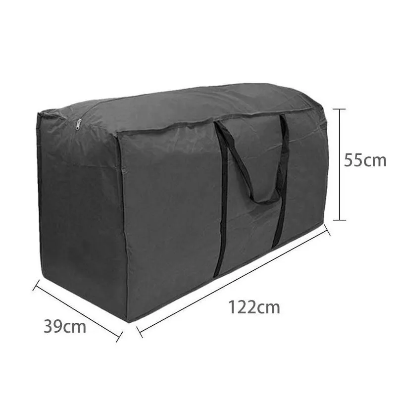 Storage Bags Mti-Function Garden Furniture Storage Bag Cushions Upholstered Seat Protective Er Large Capacity Bags Big Drop Delivery H Dhrz6