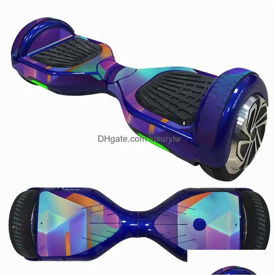 Skateboarding New 65 Inch Selfncing Scooter Skin Hover Electric Skate Board Sticker Twowheel Smart Protective Er Case Stickers6725348 Dhabk