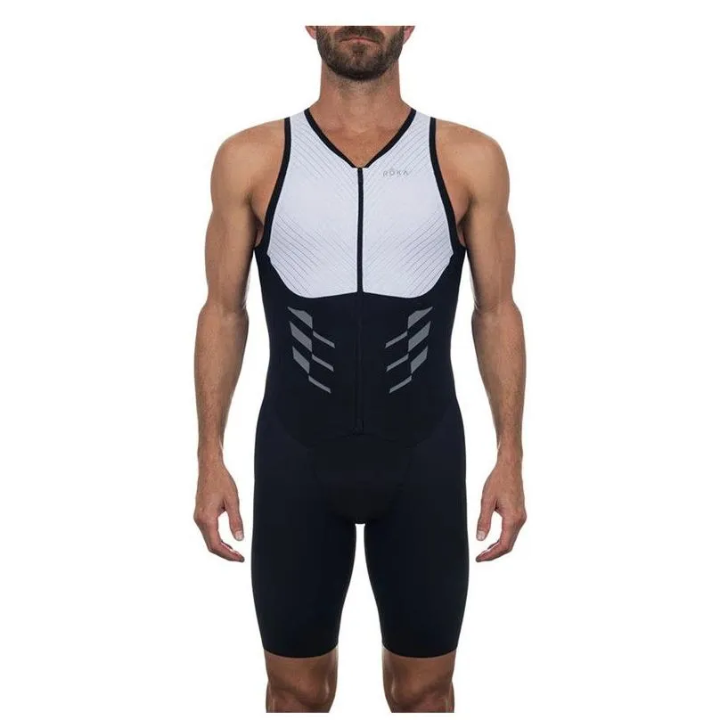 Men`S Tracksuits Mens Tracksuits Roka Triathlon Sleeveless Swimming And Running Sportswear Bodysuit Outdoor Tights Skin Suit 220914 D Dhead