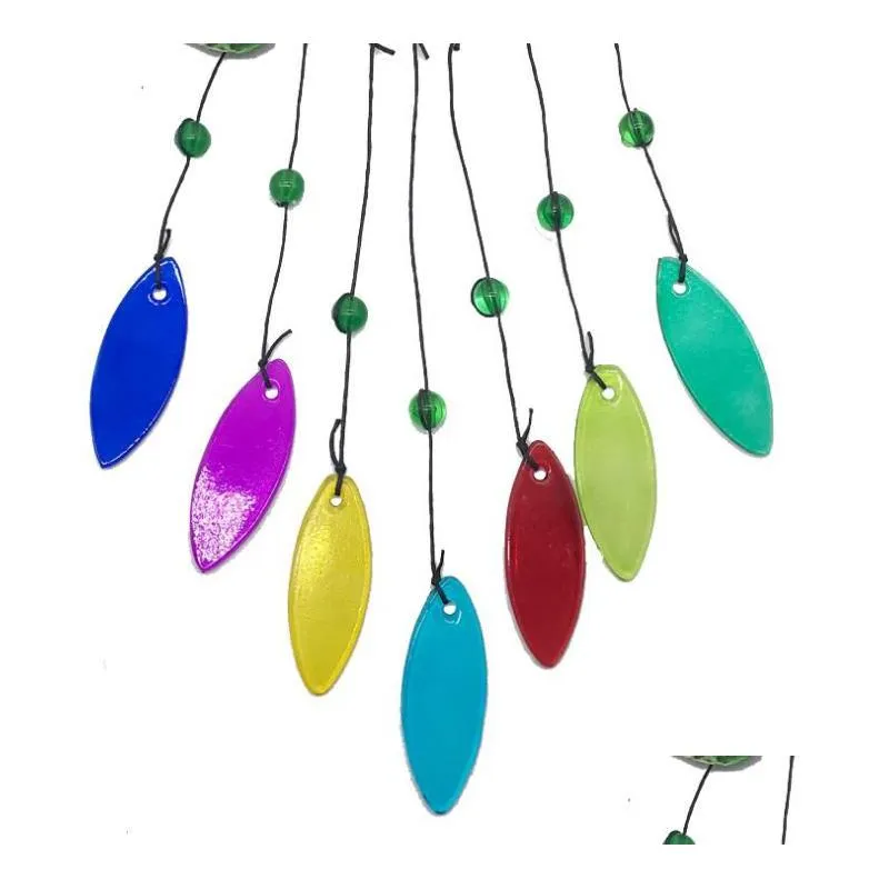 Garden Decorations Hummingbird Wind Chimes Garden Decoration Portable Metal Windchime For Indoor Outdoor Patio Balcony Decor Holiday G Dhq7K