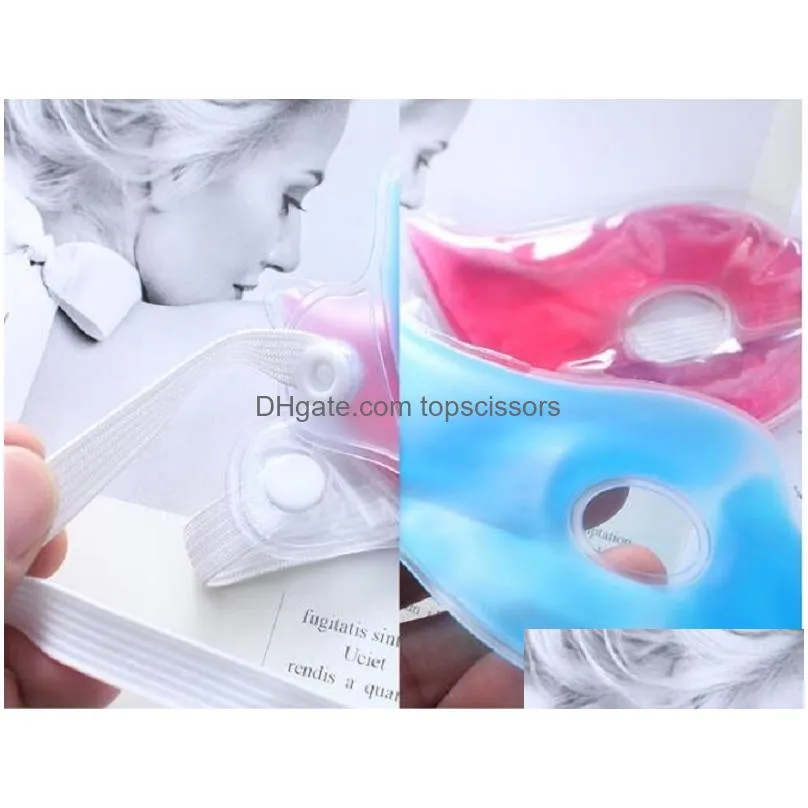 Eye Massager Therapeutics Soothing Beauty Eye Mask Reusable Ice Cold Gel Relaxes Tired Eyes Diary Cool Protective Pouch Xb1 Drop Deliv Dhnhs