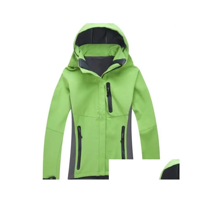 Men`S Jackets Men Waterproof Breathable Softshell Jacket Outdoors Sports Coats Women Ski Hiking Windproof Winter Outwear Soft Drop Del Dh2Ln