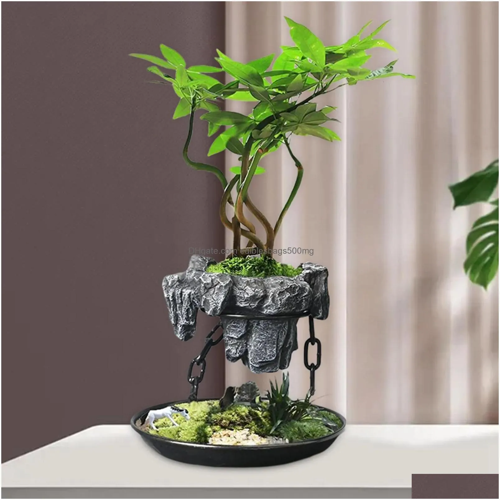 vases levitating air bonsai pot desktop flower garden planter indoor plant office succulent ornament for home decors 230603