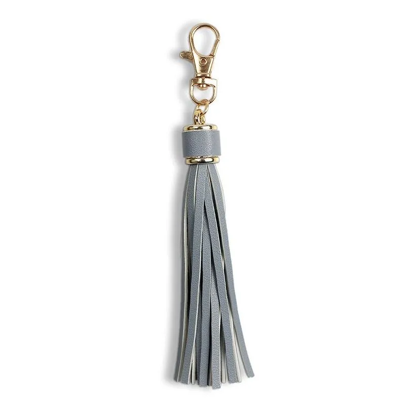 Pu Leather Tassel Keychains Metal Key Holder With Lobster Swivel Jewelry Charm For Handbag Phone Car Drop Delivery Dhua6
