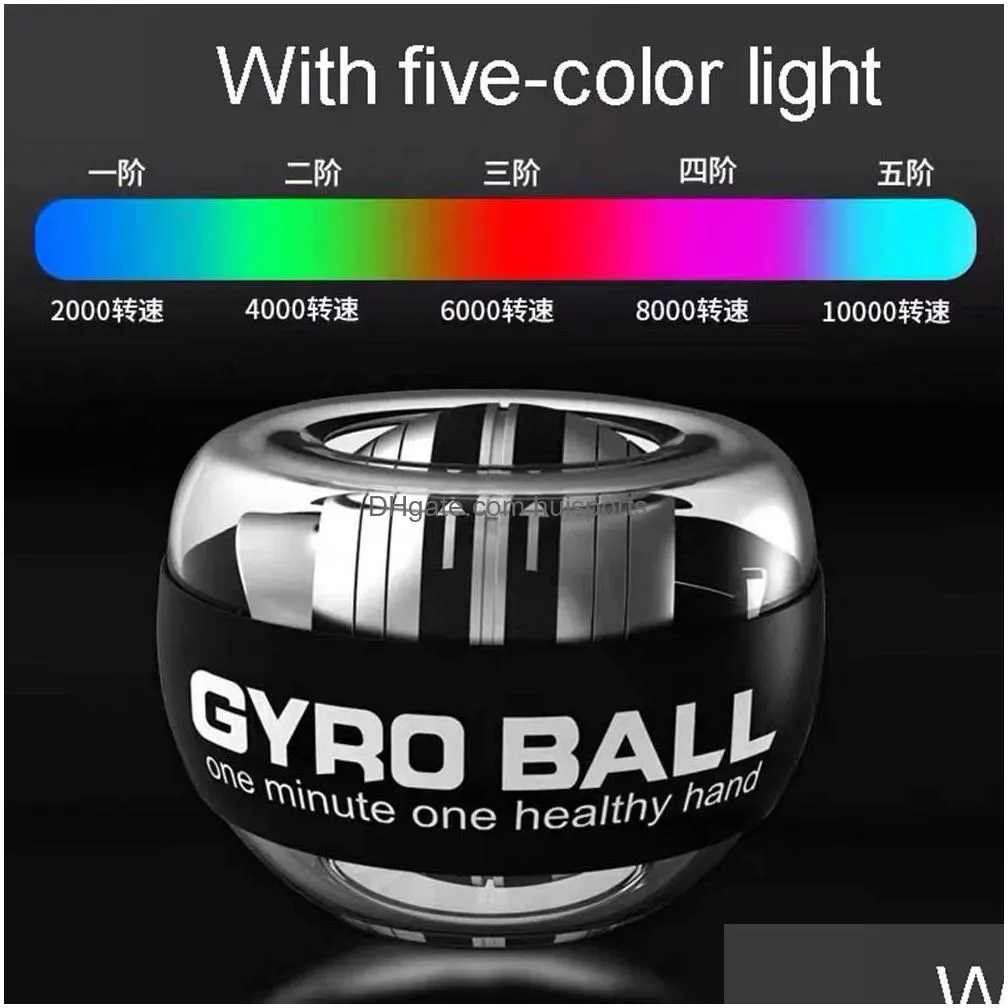 power wrists led  gyroscopic wrist ball selfstarting gyro for arm and hand muscle training exercise strengthener 231007