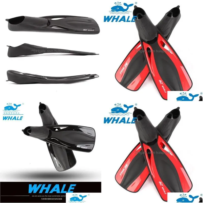 brand snorkeling diving fins adult flexible comfort swimming submersible foot flipper equipment 240123